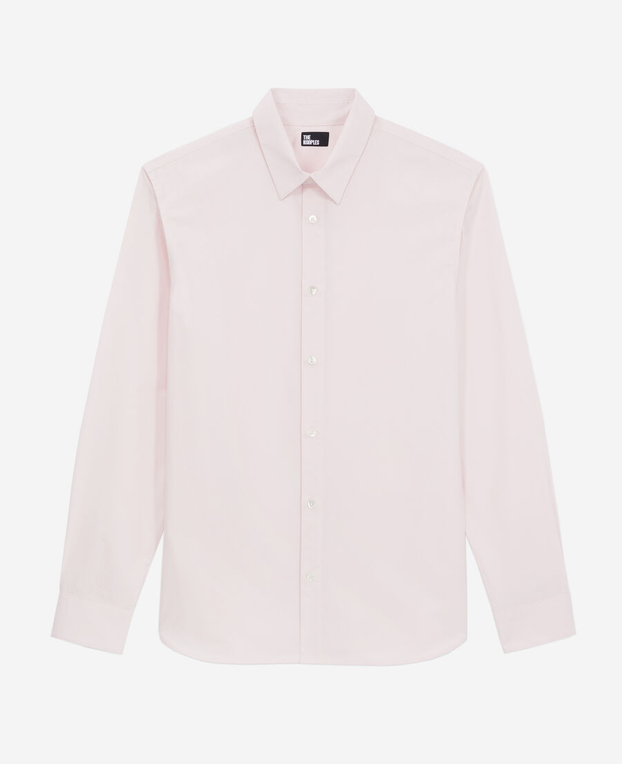 camisa rosa popelina