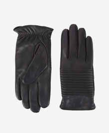 gants en cuir noir homme - gants cuir noir homme - Leather Collection