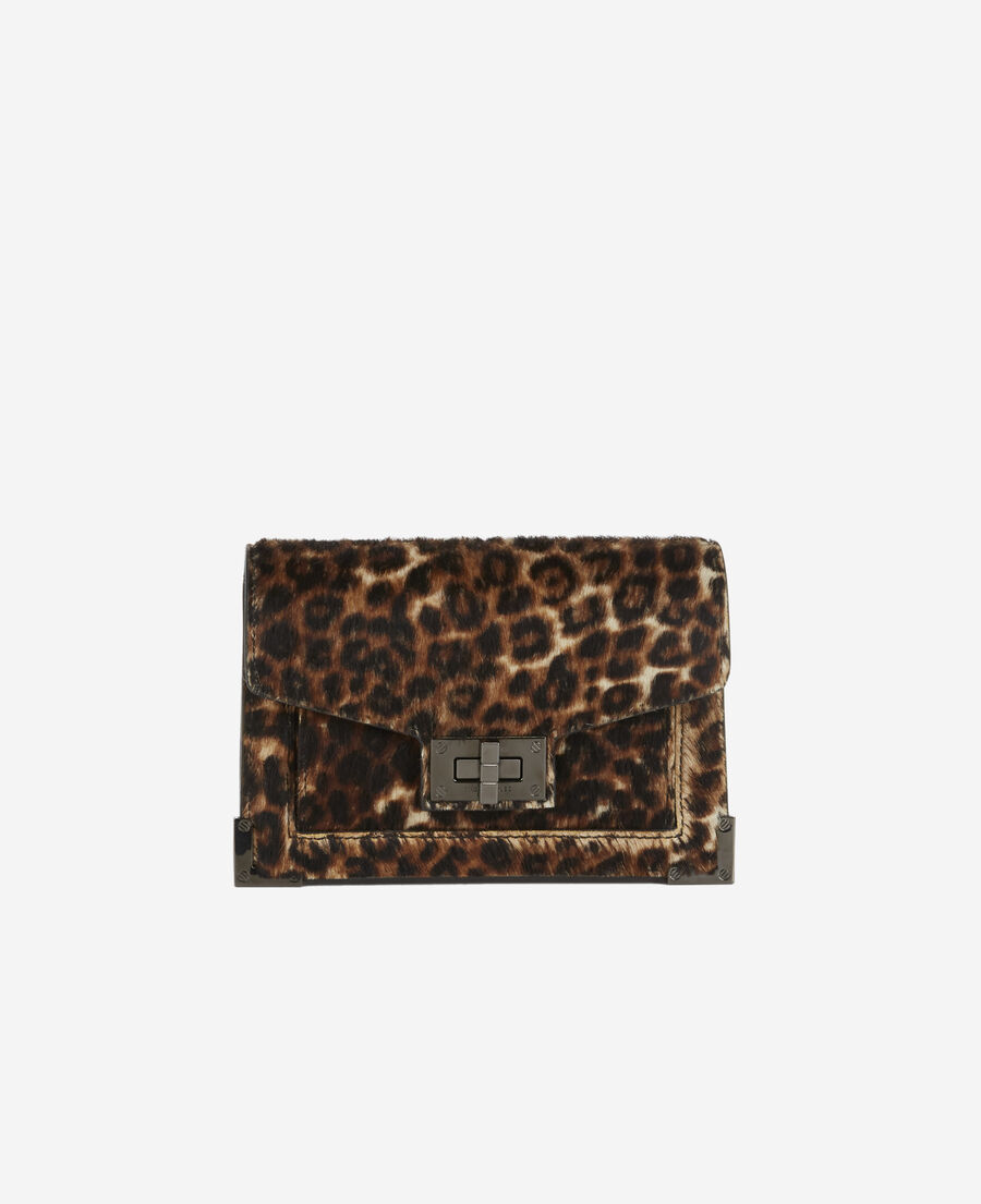 emily belt in leopard print leather