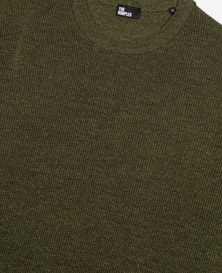 The Kooples H OLIVE KAKI khaki wool and linen sweater