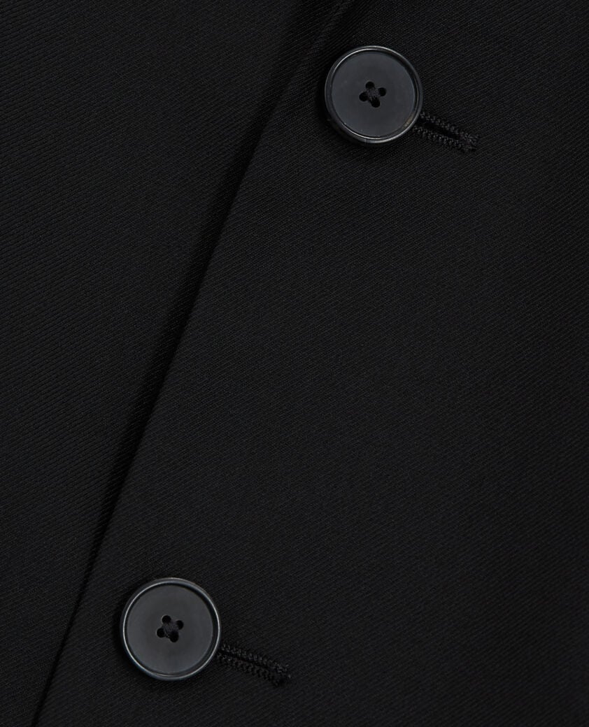 The Kooples HOMME BLACK veste de costume en laine noire coupe tailleur ajustée