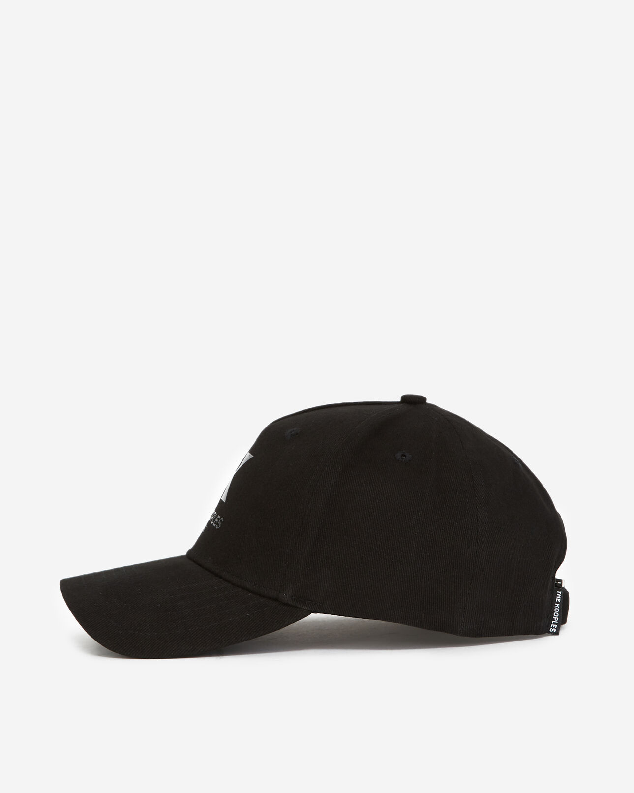 The Kooples MIXED BLACK black cap in cotton with rubber k logo