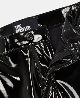 The Kooples H BLACK black vinyl leather jeans