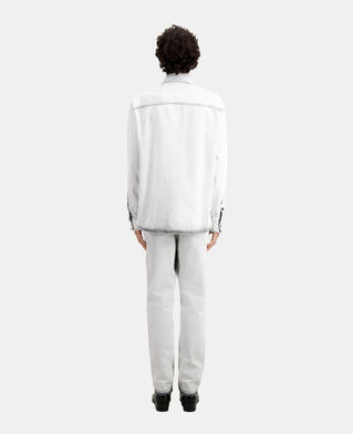 The Kooples H WHITE BLEACH white bleached denim shirt