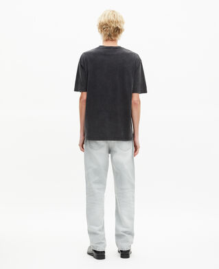 The Kooples HOMME BLACK WASHED t-shirt avec s&eacute;rigraphie romance poems noir