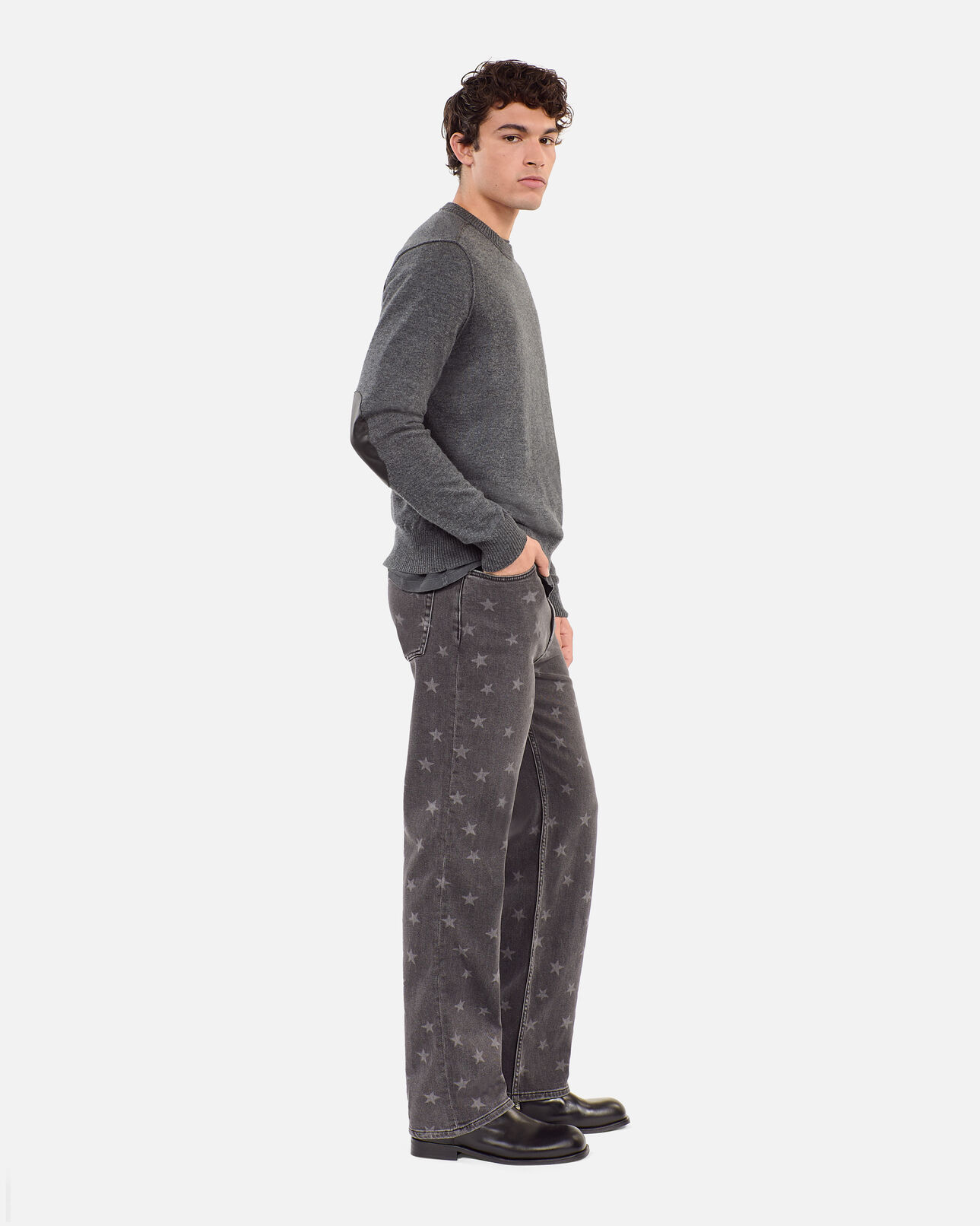 The Kooples HOMME MIDDLE GREY MEL pull en laine gris