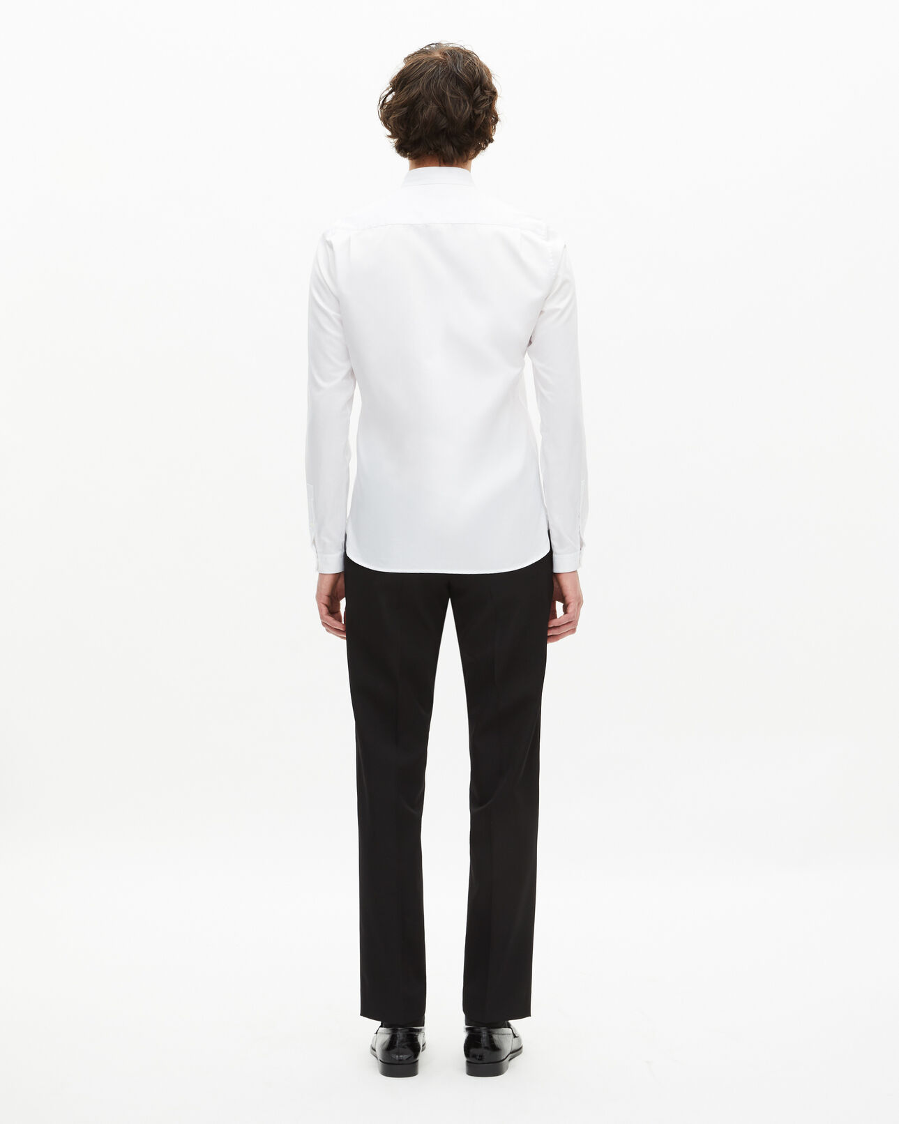 The Kooples MEN WHITE white shirt with officer collar