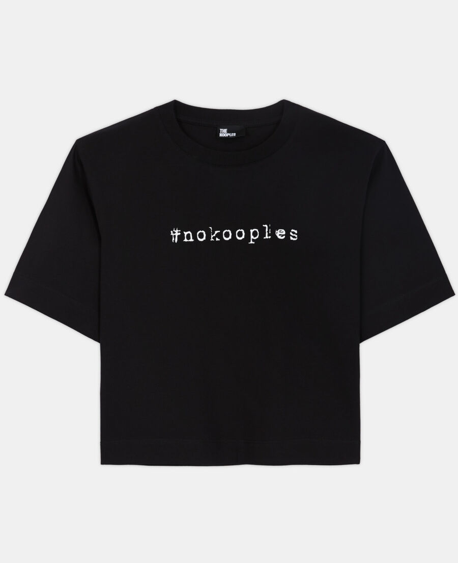 black logo t-shirt
