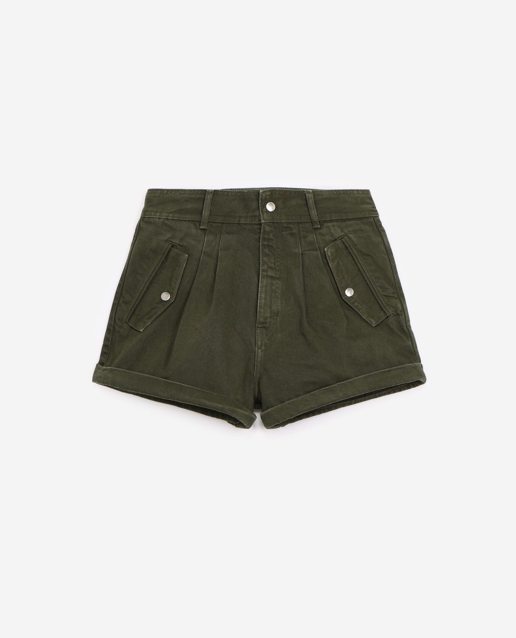 Stretch discount khaki shorts