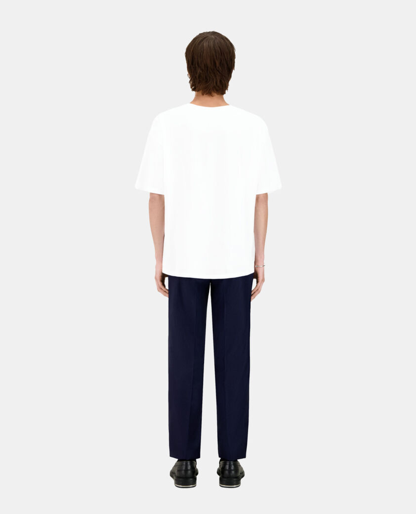 The Kooples HOMME WHITE t-shirt avec s&eacute;rigraphie blanc