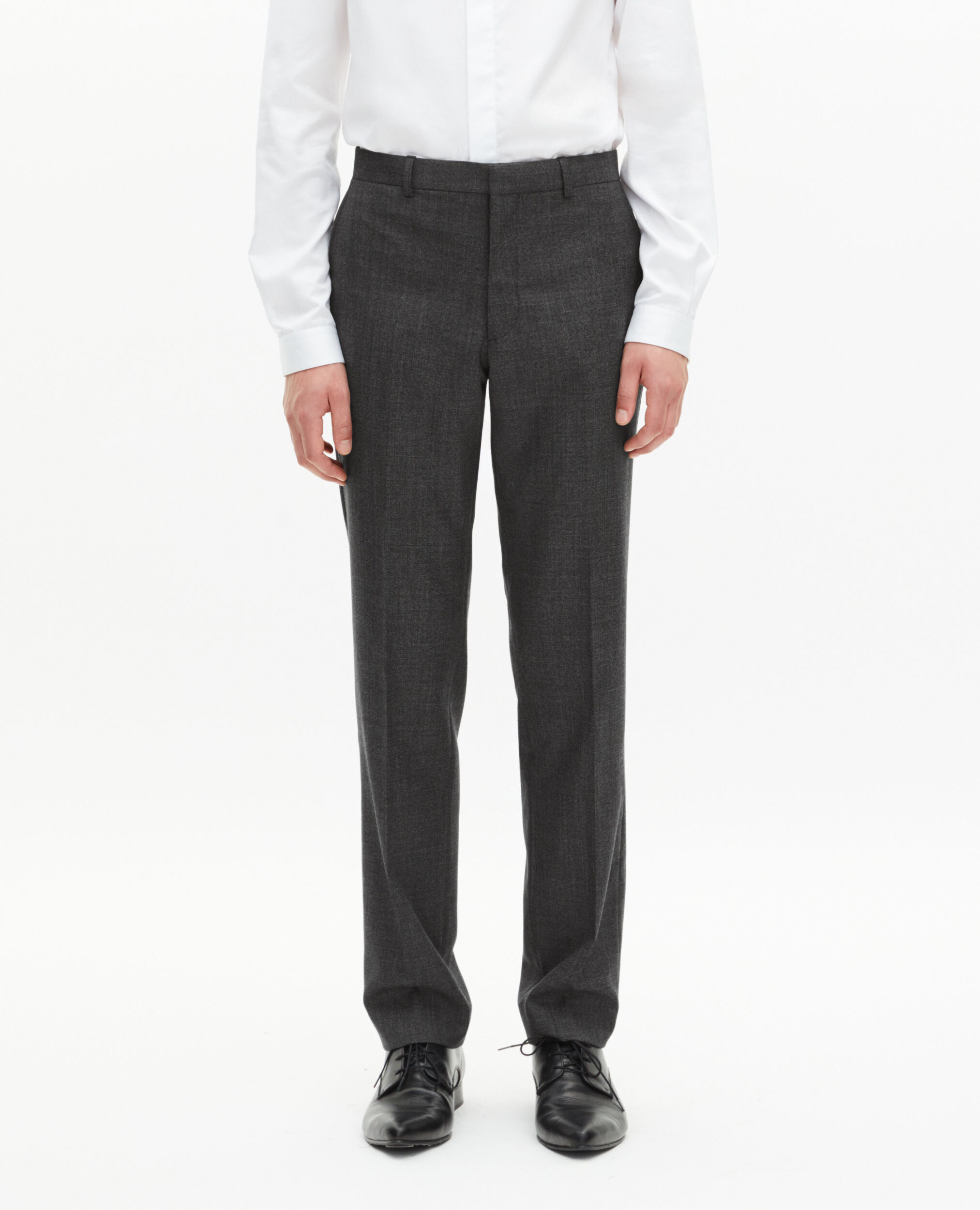 Pantalon de costume droit gris, GREY, hi-res image number null
