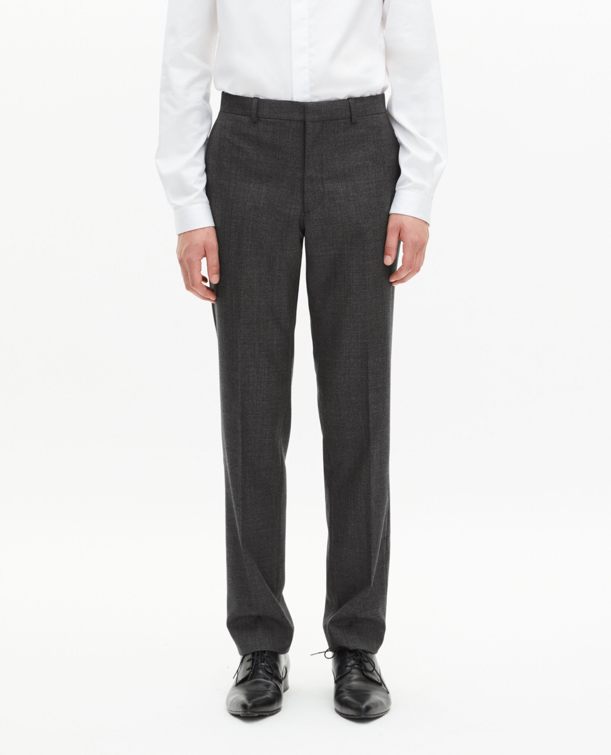 Pantalon de costume droit gris, GREY, hi-res image number null