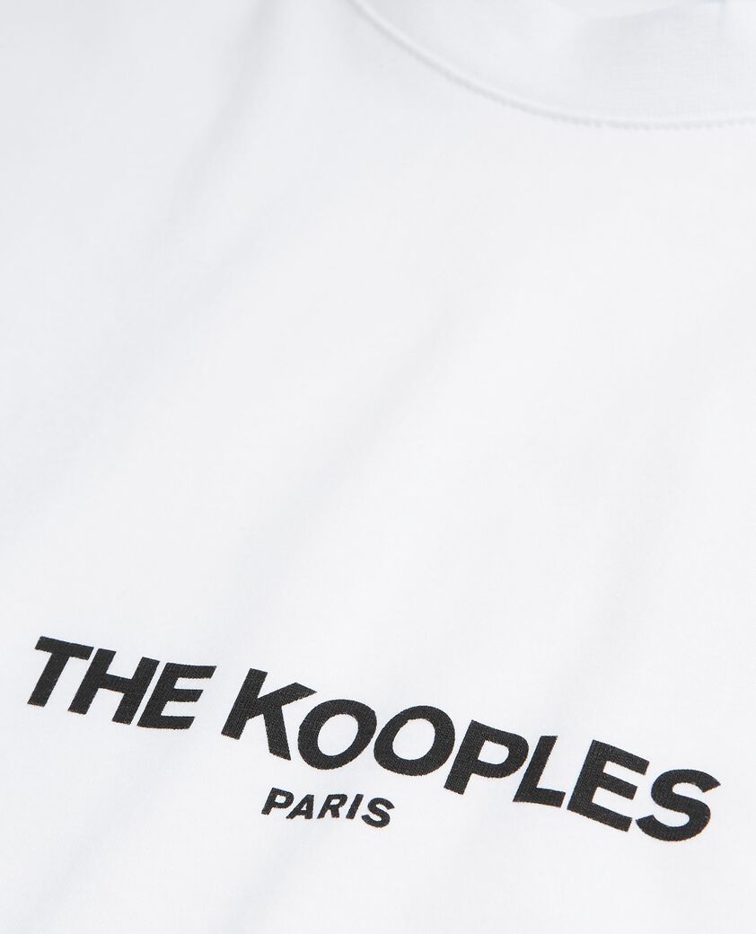 The Kooples H WHITE white logo t-shirt