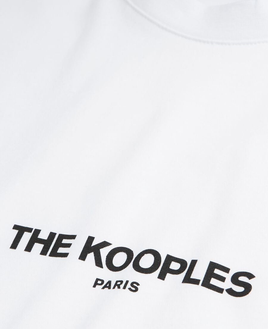 The Kooples H WHITE white logo t-shirt
