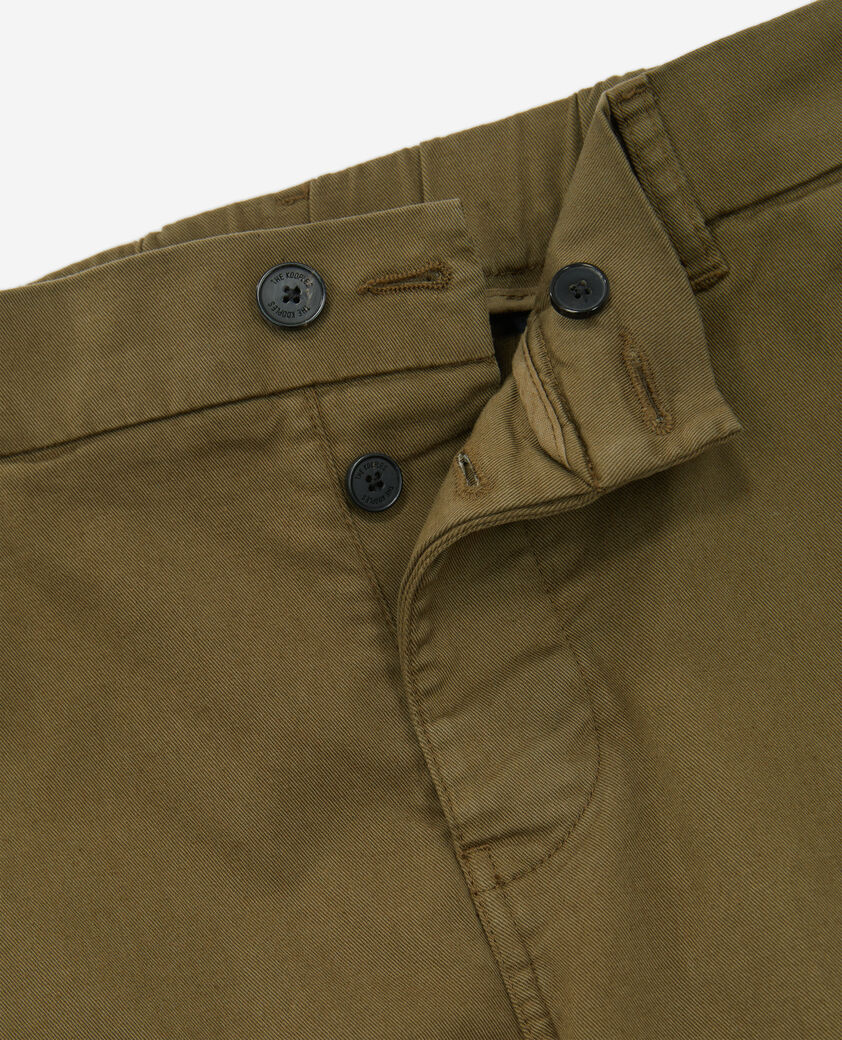 The Kooples HOMME KAKI pantalon cargo kaki