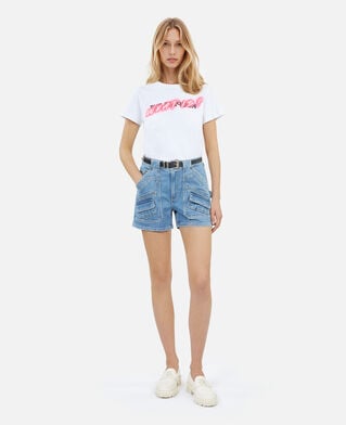 The Kooples DAMEN ECRU ecrufarbene mokassins aus leder