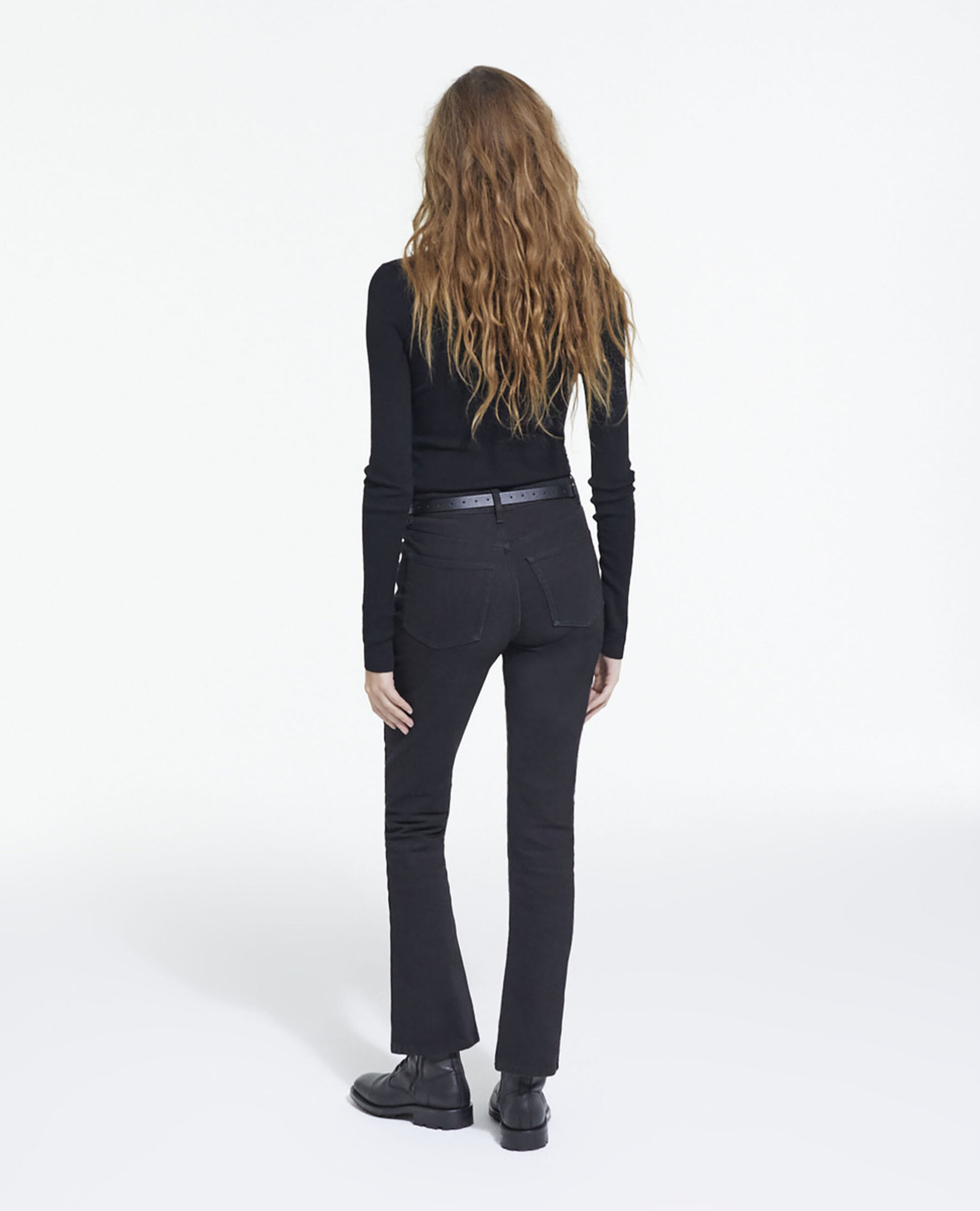 Schwarzer Wollpullover, BLACK, hi-res image number null
