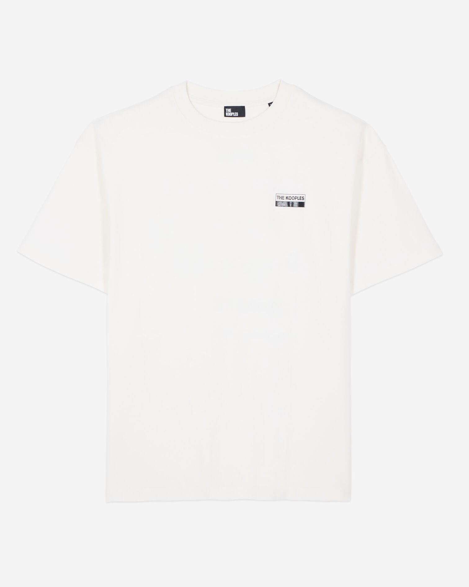 Oversize-T-Shirt mit ecrufarbenem Siebdruck, ECRU, hi-res image number null