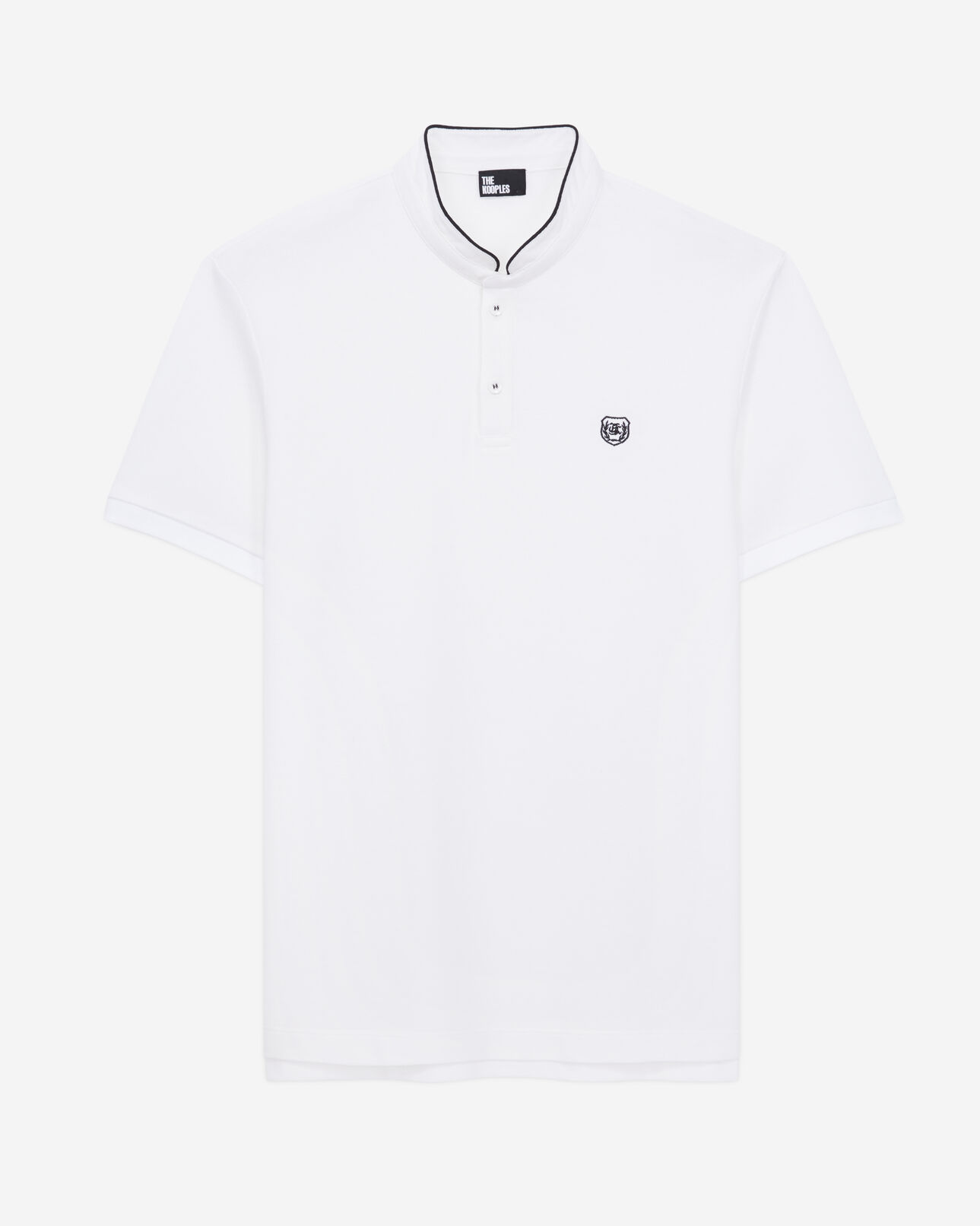 The Kooples MEN WHITE white cotton polo t-shirt