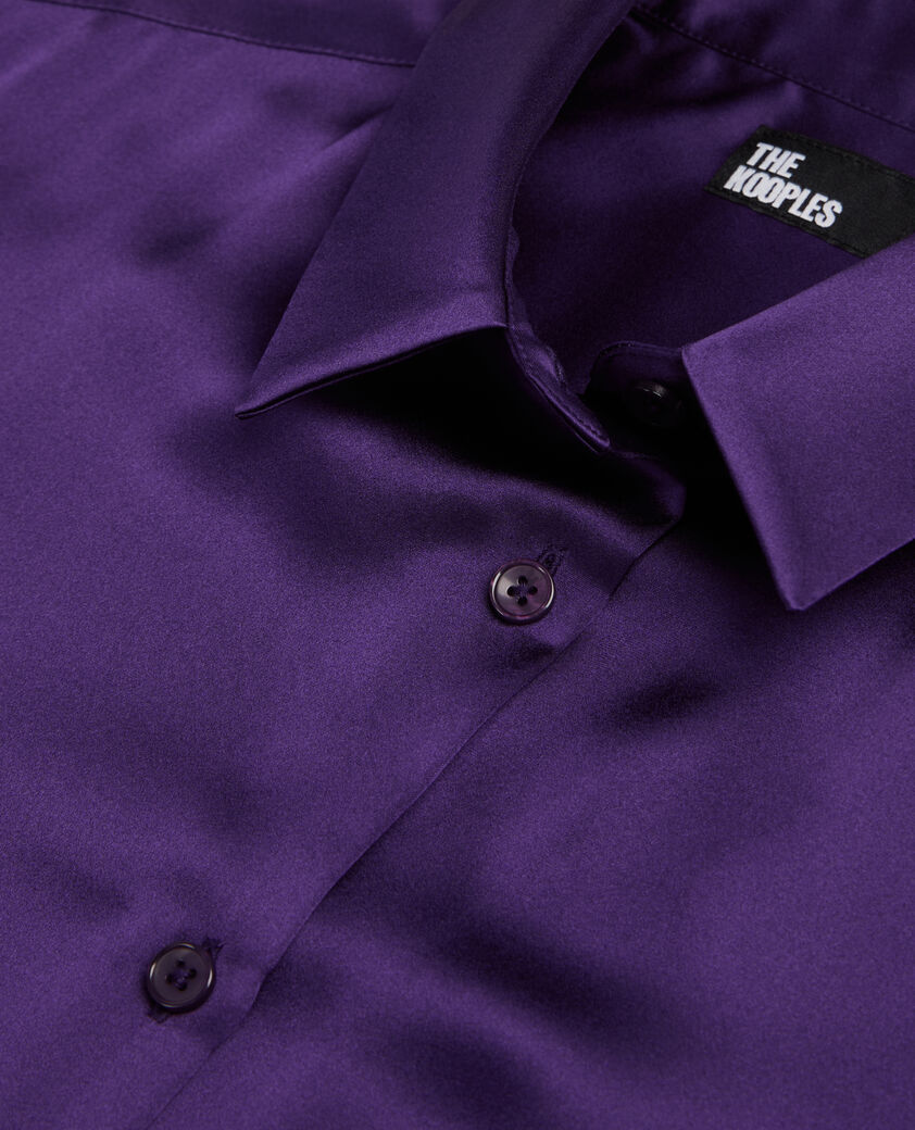 The Kooples FEMME PURPLE chemise en soie mauve