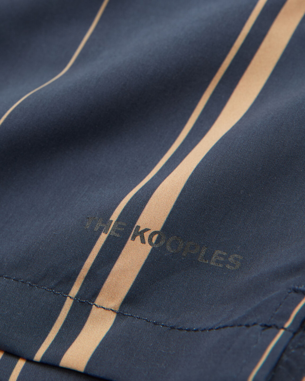 The Kooples MEN NAVY navy blue swim shorts with contrasting logo