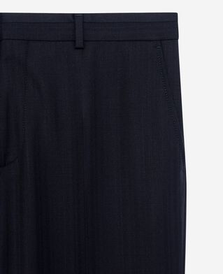 The Kooples MEN DARK NAVY slim-fit suit pants in navy wool