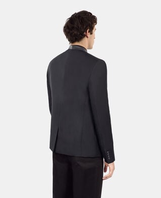 The Kooples HOMME BLACK blazer en laine noir