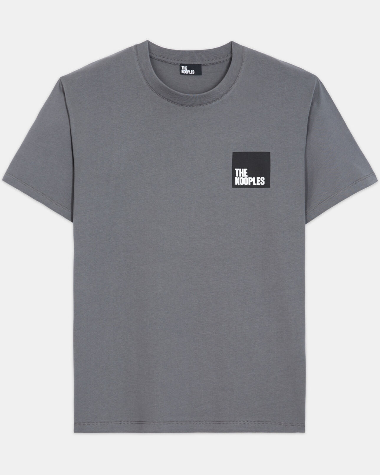 The Kooples MEN ANTHRACITE gray t-shirt