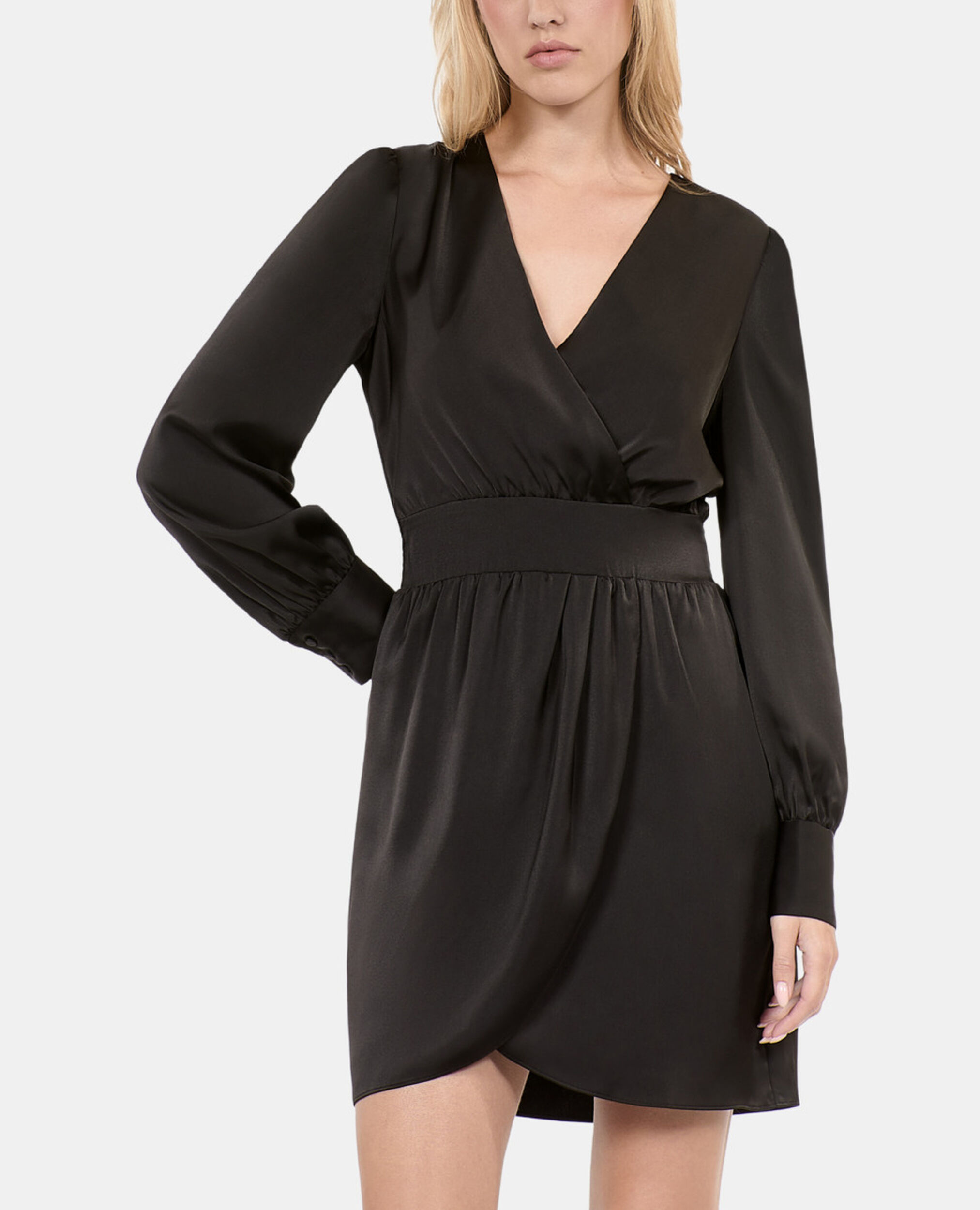 Robe courte noire, BLACK, hi-res image number null