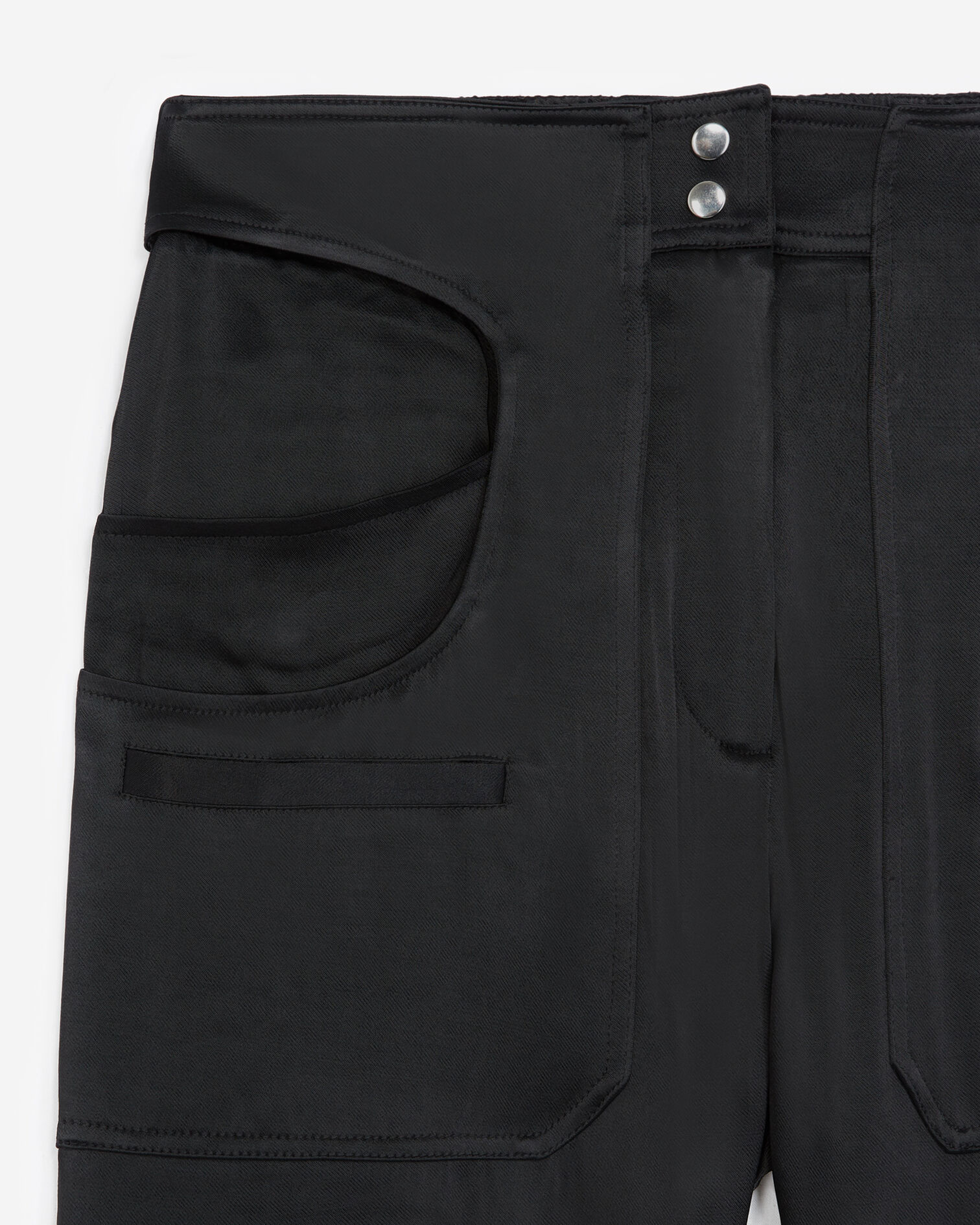 Pantalon type cargo à poches, BLACK, hi-res image number null