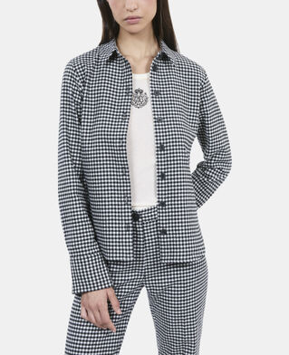The Kooples MUJER BLACK WHITE camisa cuadros vichy