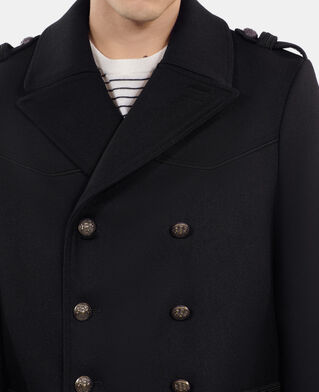 The Kooples HOMME BLACK caban style officier noir