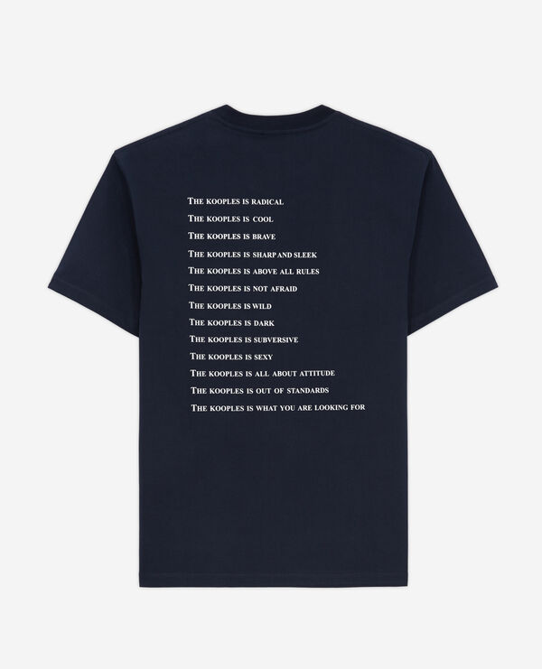 The Kooples MEN NAVY what is blue t-shirt