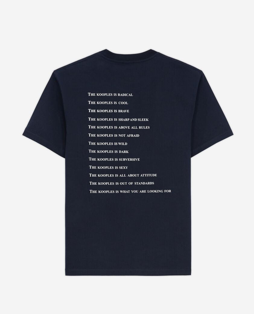 The Kooples MEN NAVY what is blue t-shirt