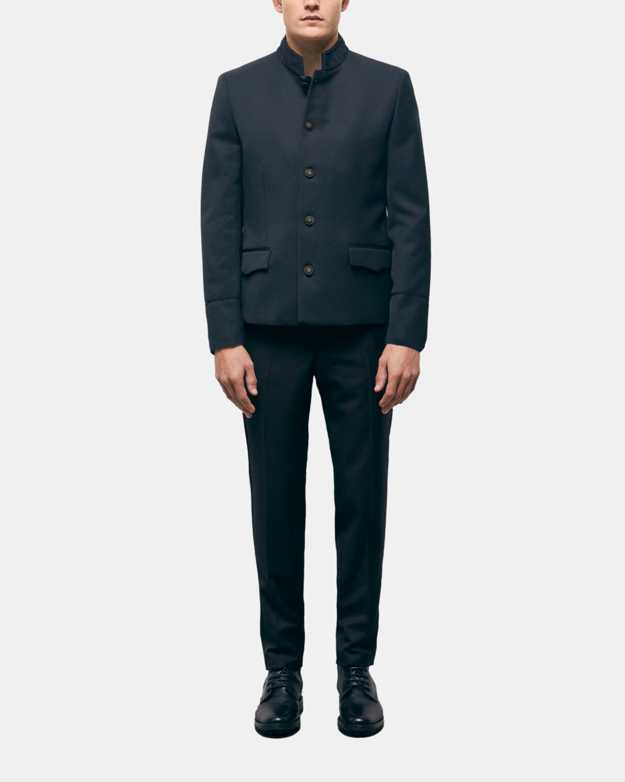 The Kooples MEN BLACK black wool suit jacket
