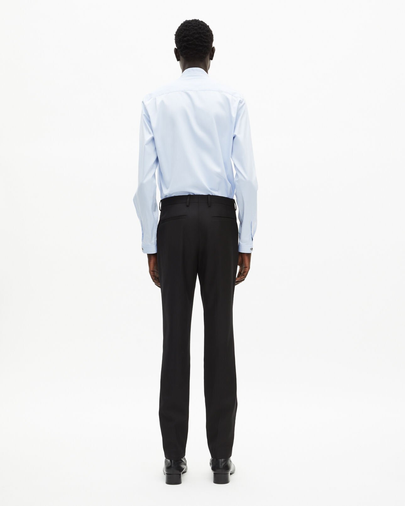 The Kooples MEN BLACK black slim-fit wool suit pants