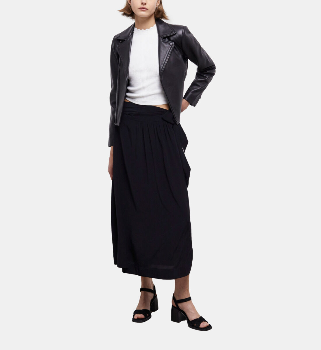 Jupe longue outlet noire the kooples