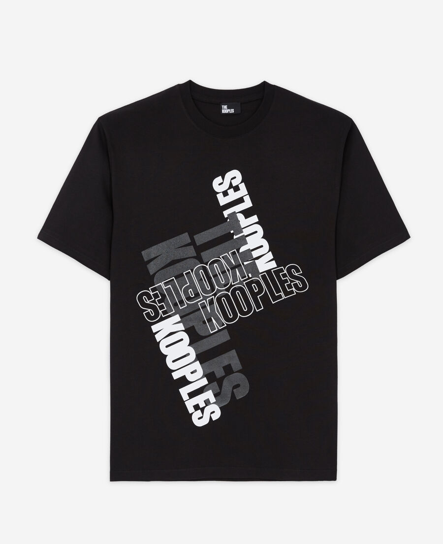 t-shirt homme logo the kooples noir
