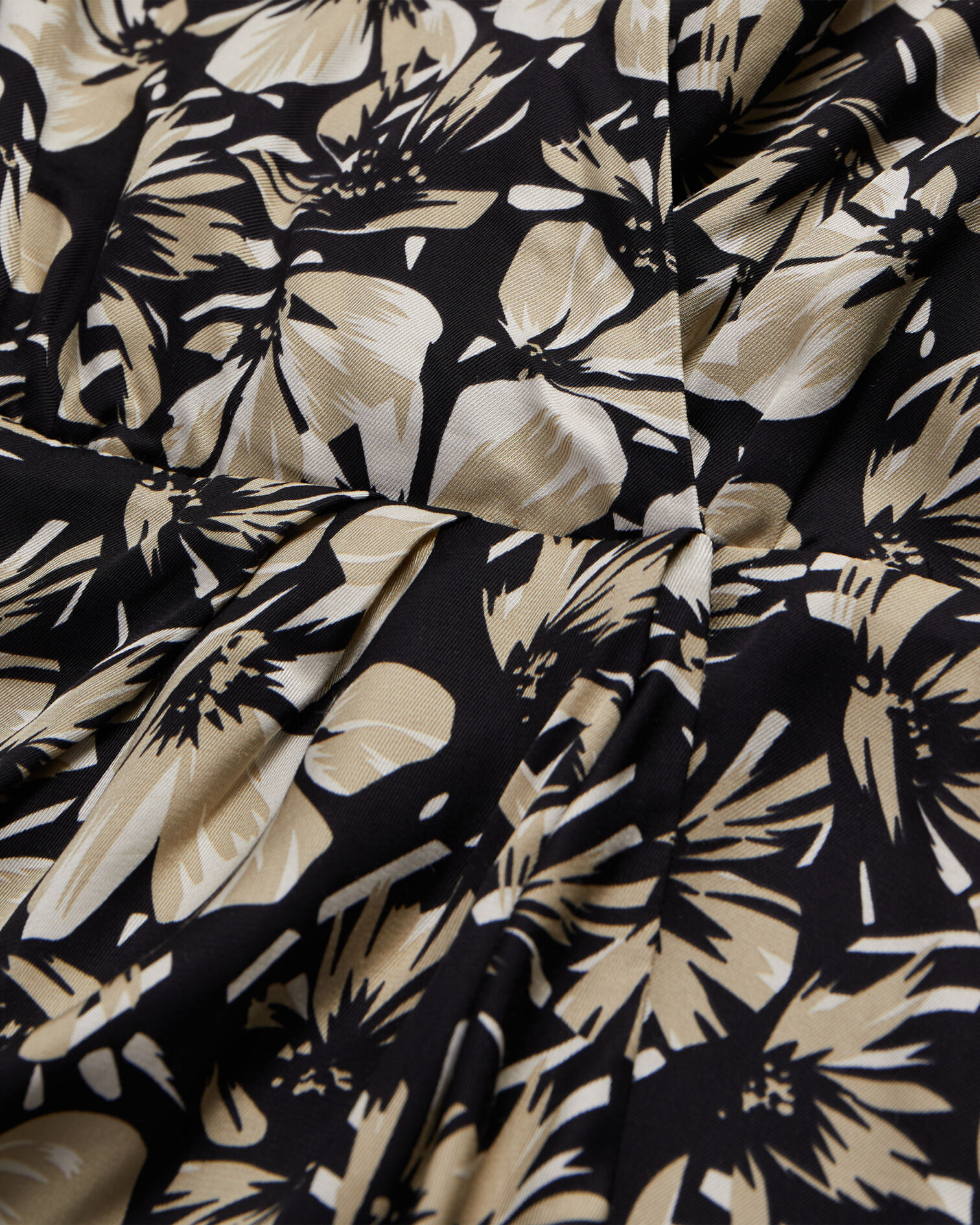 Short printed wrap dress, BLACK BROWN, hi-res image number null