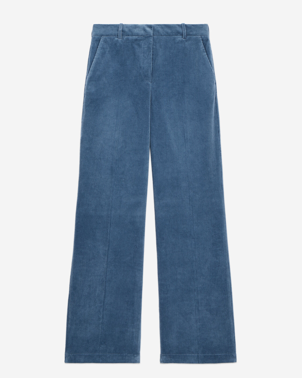 The Kooples F BLUE PETROL blue corduroy trousers