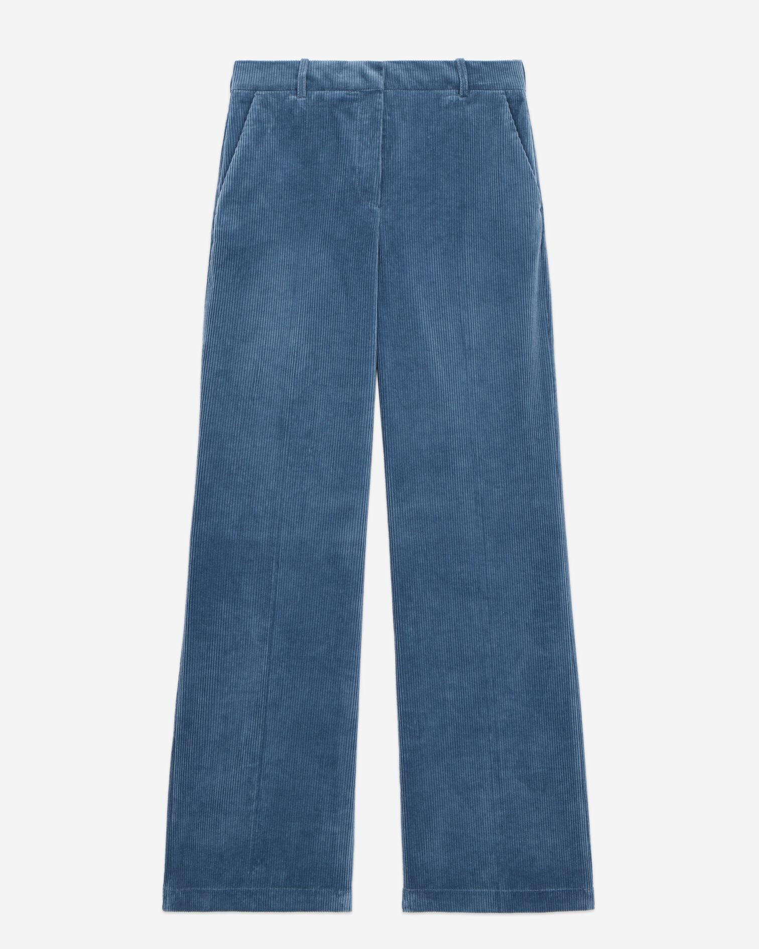Blue corduroy trousers, BLUE PETROL, hi-res image number null