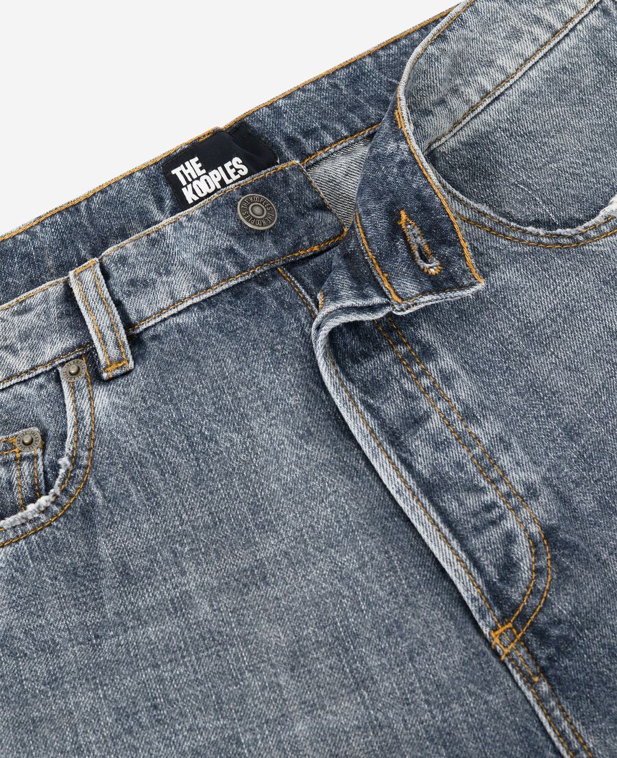 The Kooples HOMME BLUE jean droit bleu gris