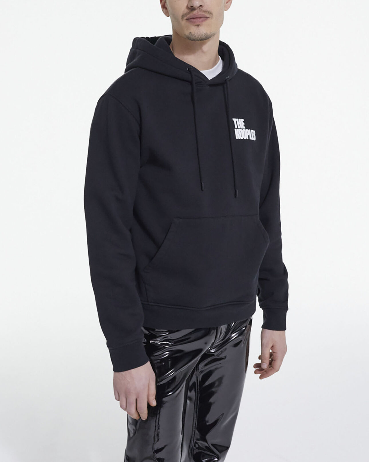 The Kooples MEN BLACK the kooples black logo sweatshirt