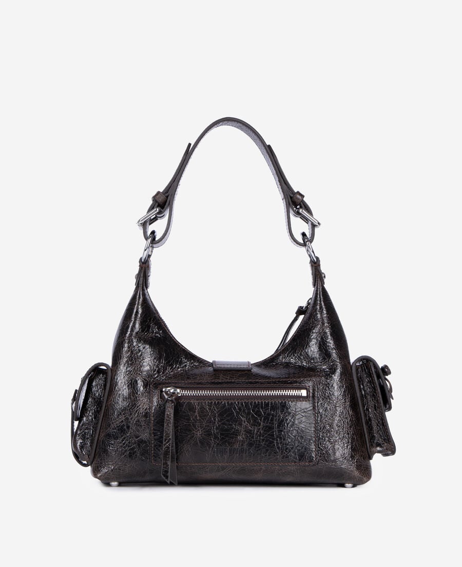 The Kooples WOMEN BROWN amelia light brown studded bag