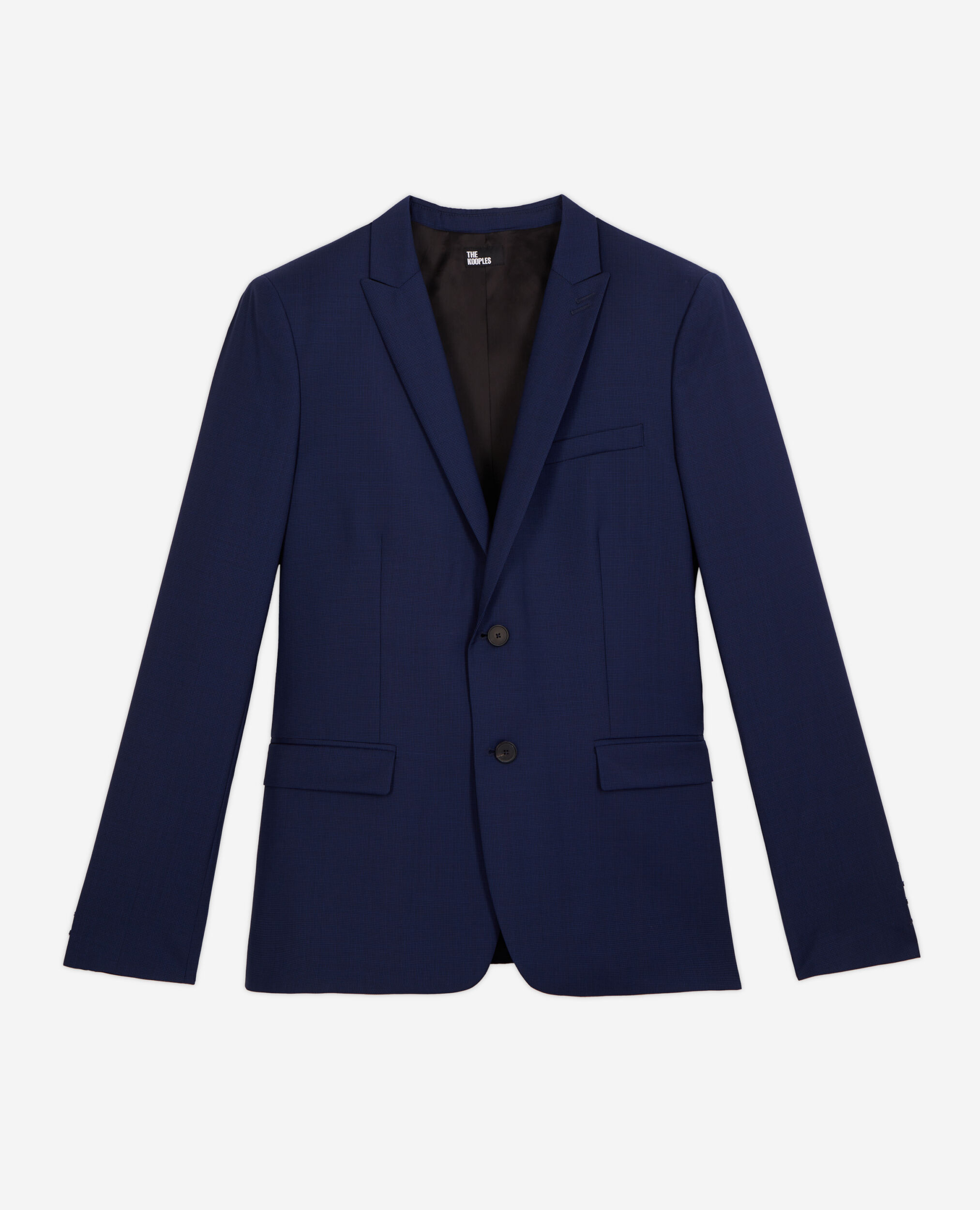 Navy blue suit jacket with micro motif, NAVY, hi-res image number null