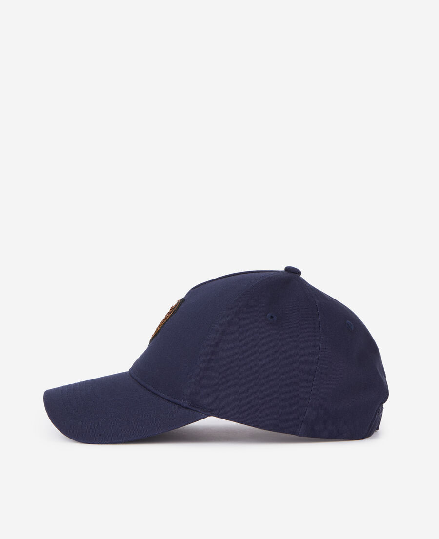 The Kooples UNISEX NAVY marineblaue kappe mit wappen-patch
