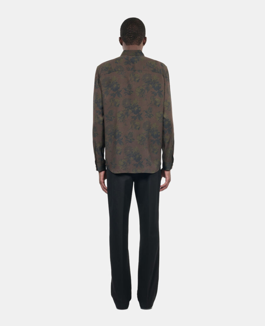 The Kooples H DARK BROWN floral print shirt