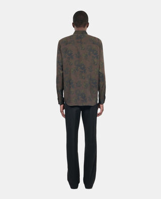 The Kooples H DARK BROWN floral print shirt