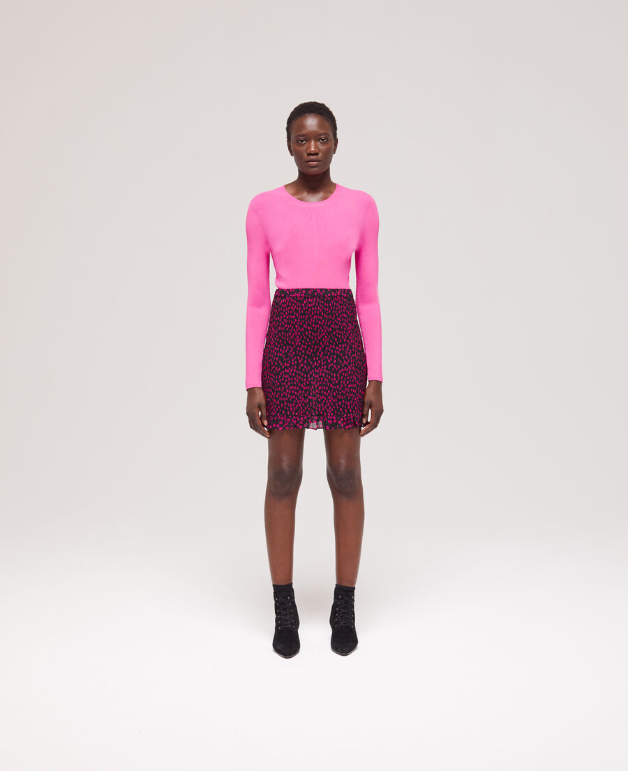 short printed skirt
