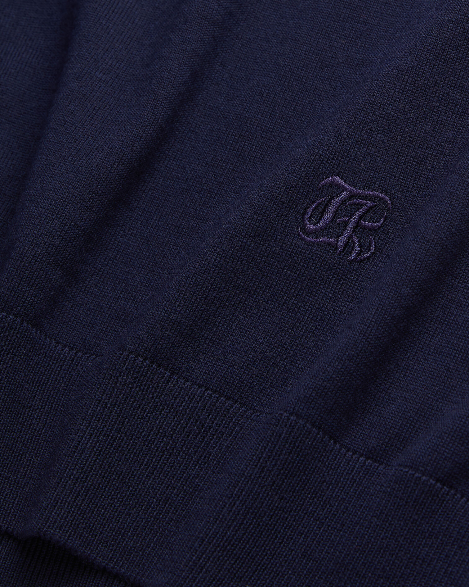 Navy blue merino wool sweater, NAVY, hi-res image number null